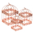 Jaula Set x 3 Cuadrado Chicas Rose Gold - comprar online
