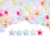 Cuentas Color Interno Estrellas 12mm x 25gr 55 unidades