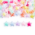 Cuentas Color Interno Estrellas 15mm x Bolson 500gr 400 unis