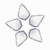 Cairel Acrilico Cristal de Roca 37*26*7mm x 16 unidades
