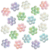 Cuentas AB Flor Grande 34mm x Bolson 500gr - 90 unidades
