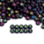 Letras Redondas 6mm Negro Fluo x Bolson 500gr 3800 unidades