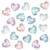 Cuentas AB-TR Corazones 19mm x Bolson 500gr - 250 unidades