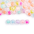 Cuentas Color Interno Perlas Facetadas 10mm x 25gr 50 unidades