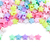 Cuentas Pastel Estrellas 3D 10mm x 25gr 110 unidades