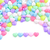 Cuentas Pastel Corazon Chico 9mm x 25gr 120 unidades
