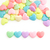 Cuentas Pastel Corazon Grande 15mm x 25gr 40 unidades