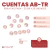 Imagen de Cuentas AB-TR Perla Facetada 12mm x 25gr - 23 unidades