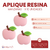 Aplique de Resina Manzanas x 10 unidades en internet