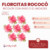 Florcitas Rococo Bicolor con Raso x 12 unidades - comprar online