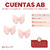 Imagen de Cuentas AB Moño Coquette 29x23mm x 5 unidades