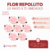 Flor Repollito de Raso con hojita x 12 unidades