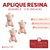 Aplique Charm Bearbrick x10 unidades - tienda online