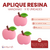 Aplique de Resina Manzanas x 10 unidades - CandyCraft Souvenirs en Once