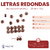Letras Redondas 6mm Metalizadas 190u x25gr - CandyCraft Souvenirs en Once