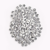 Cuentas Simbolos 6mm Blanco Dibujo Negro 160u x 25gr en internet