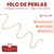 Hilo de Perlas Engarzadas Continuo SS10 2.5mm x Rollo 9 Metros en internet