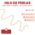 Hilo de Perlas Engarzadas Continuo SS6 1.5mm x Rollo 9 Metros en internet