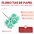 Florcitas de Papel Bicolor con cabo x 36 unidades - CandyCraft Souvenirs en Once