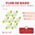 Flor de Raso con Hojita y Perla Central x 12 unidades - tienda online