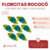 Florcitas Rococo Con raso sin cabo x 50 unidades - comprar online
