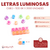 Letras Cuentas Luminosas Cubo 6x6mm x Bolson 500gr 3000 unidades - comprar online