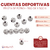 Cuentas Deportivas Pelota de Futbol 10mm x Bolson 500gr 500 unidades - comprar online