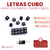Letras Cubo 6x6mm Negro Letra Blanca x Bolson 500gr 3200 unidades - comprar online