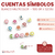 Cuentas Simbolos 6mm Blanco Multicolor x Bolson 500gr 3200 unidades - comprar online
