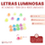 Letras Cuentas Luminosas Redondas 6mm x Bolson 500gr 4000 unidades - comprar online