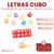 Letras Cubo 6x6mm Transparente Multicolor Bolson 500gr 3000 unidades - comprar online