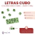 Letras Cubo 6x6mm COLORES 145u x25gr - comprar online