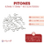 Pitones 6,5mm x 13mm x Bolson 5000u - CandyCraft Souvenirs en Once