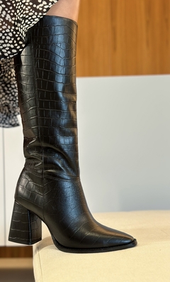 Bota Cano Longo Vera Preta - loja online