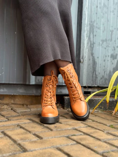 Coturno couro whisky