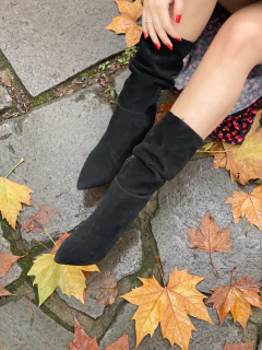 Bota anabela black - Jamile Calçados Exposição