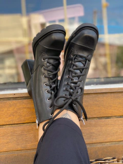 Coturno tratorado com salto - loja online