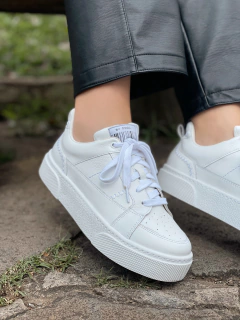 Tênis Eloá couro white - comprar online