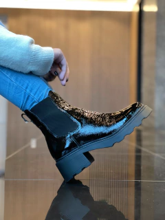 Coturno Jamile Black Verniz - loja online