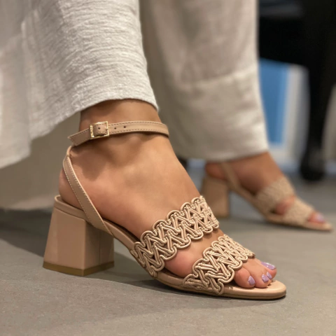 Sandália Giovana Nude