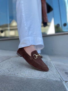 Mocassim Denise Camurça Brown - loja online