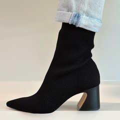 Bota Claudia Preta Malha Knit - comprar online