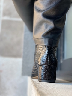 Bota crocodile black - Jamile Calçados Exposição