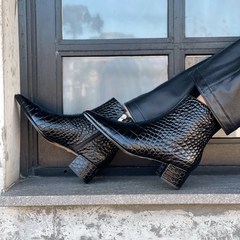 Bota crocodile black