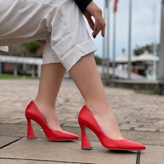 Scarpin red salto vírgula