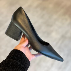 Imagem do Scarpin Celeste Preto