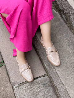 Mocassim verniz NUDE - loja online