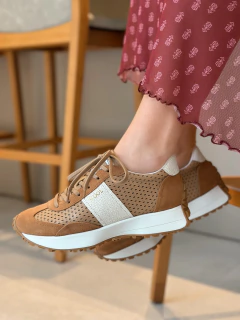 Tênis Thalise Caramelo