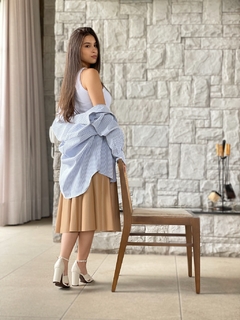 Imagem do Sandália couro nó Ruby off white