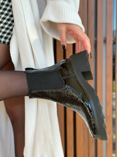 Coturno Jamile Black Verniz - loja online